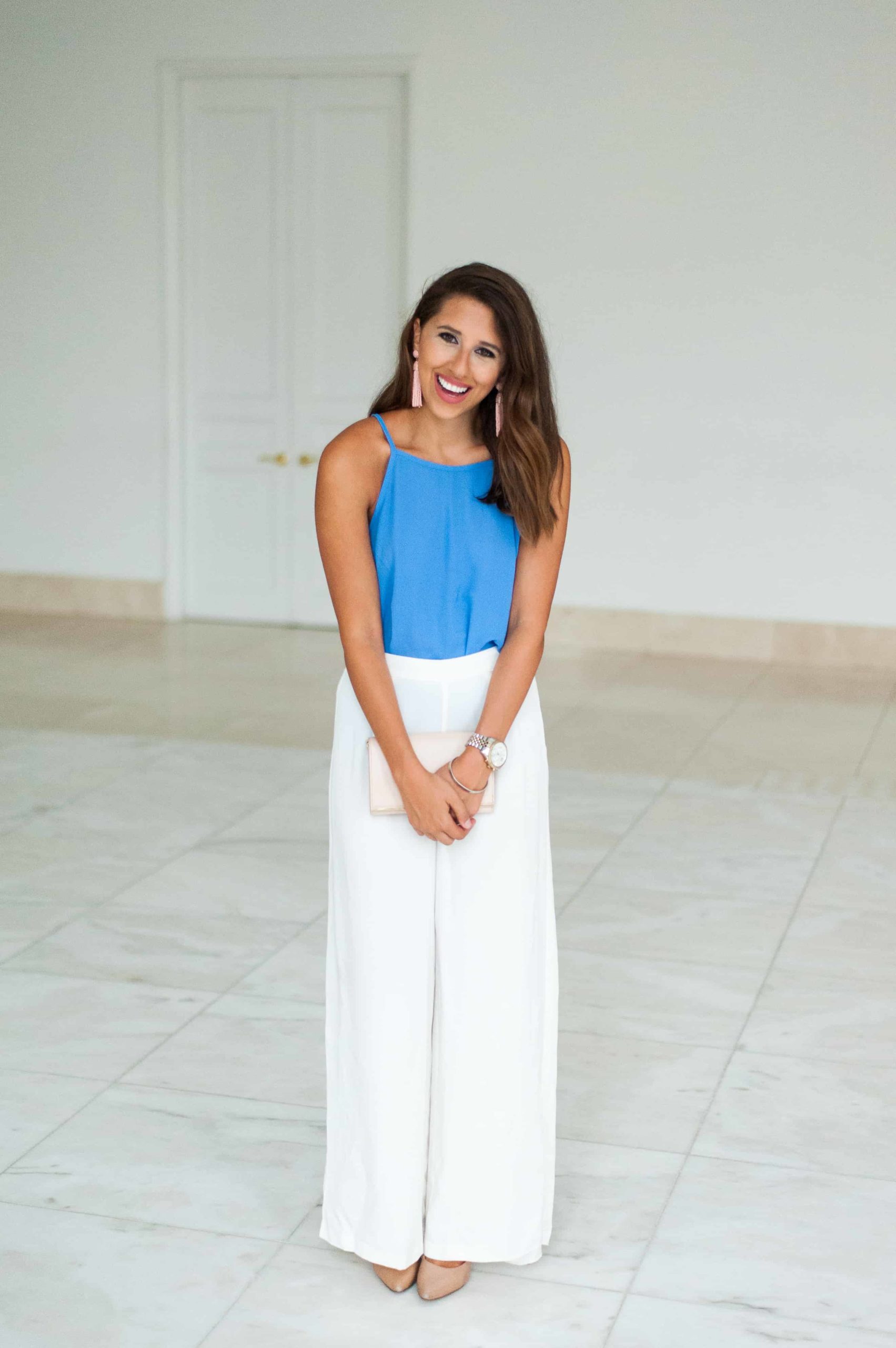 Dress Up Buttercup | Houston Fashion Blog - Dede Raad | Monday Wide Leg Blues
