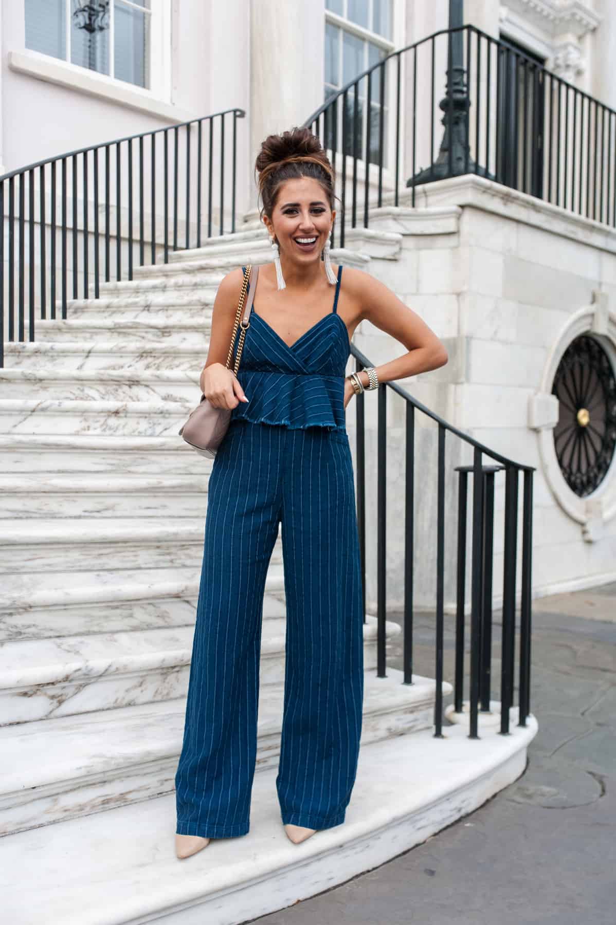 Striped Denim Jumper