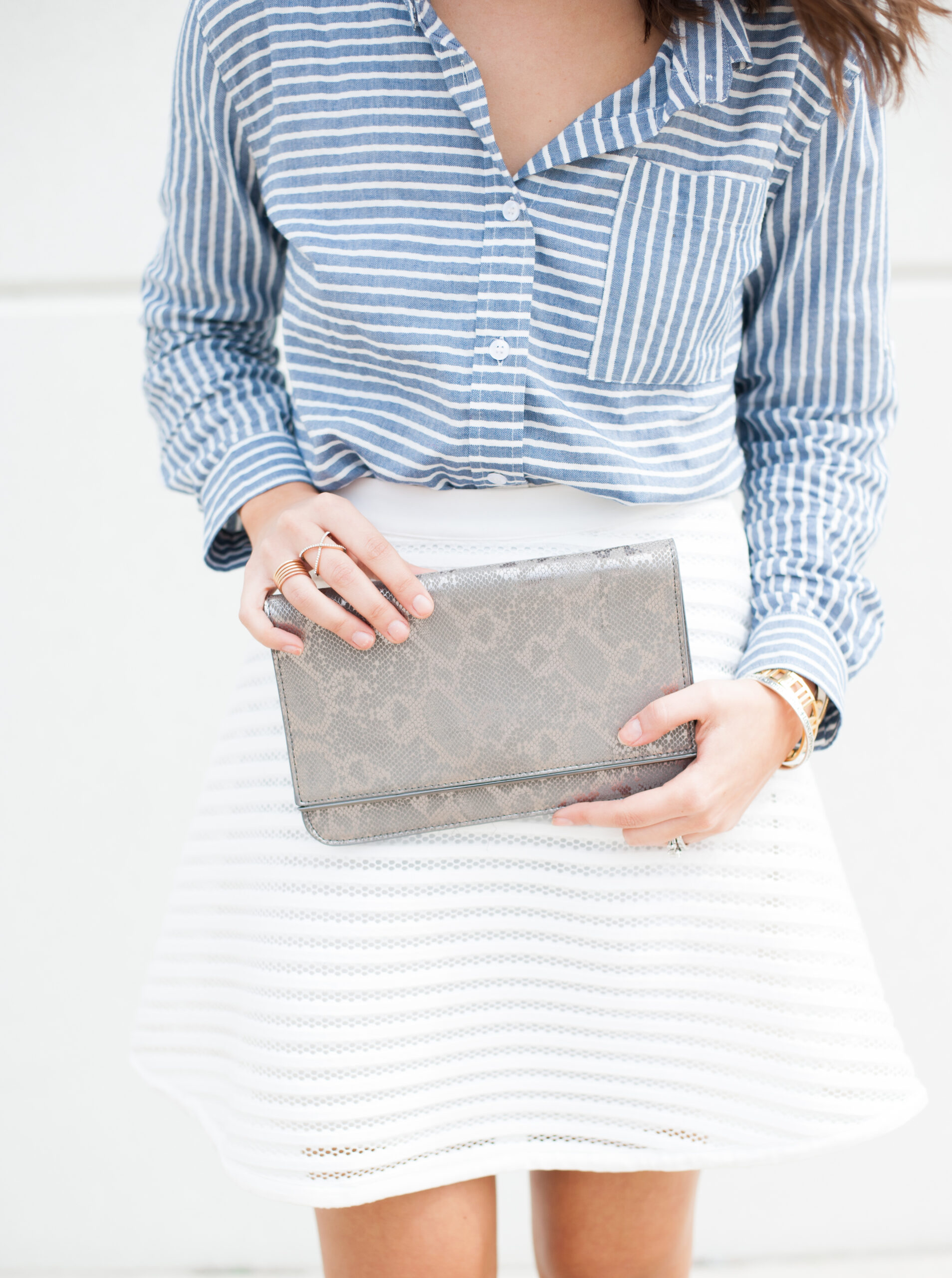 Dress Up Buttercup | Houston Fashion Blog - Dede Raad Francescas Gingham Button Up 