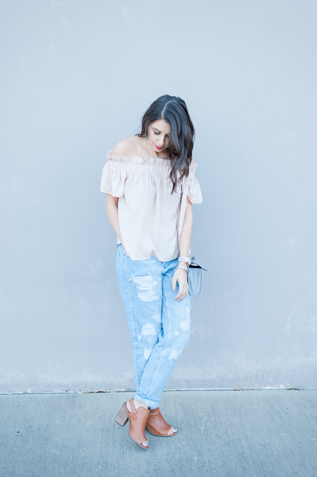 Dress Up Buttercup | Houston Fashion Blog - Dede Raad | Lucca Couture Shoulder Blouse
