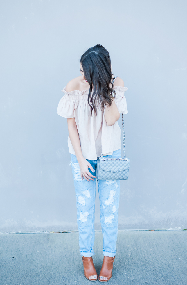 Dress Up Buttercup | Houston Fashion Blog - Dede Raad | Lucca Couture Shoulder Blouse