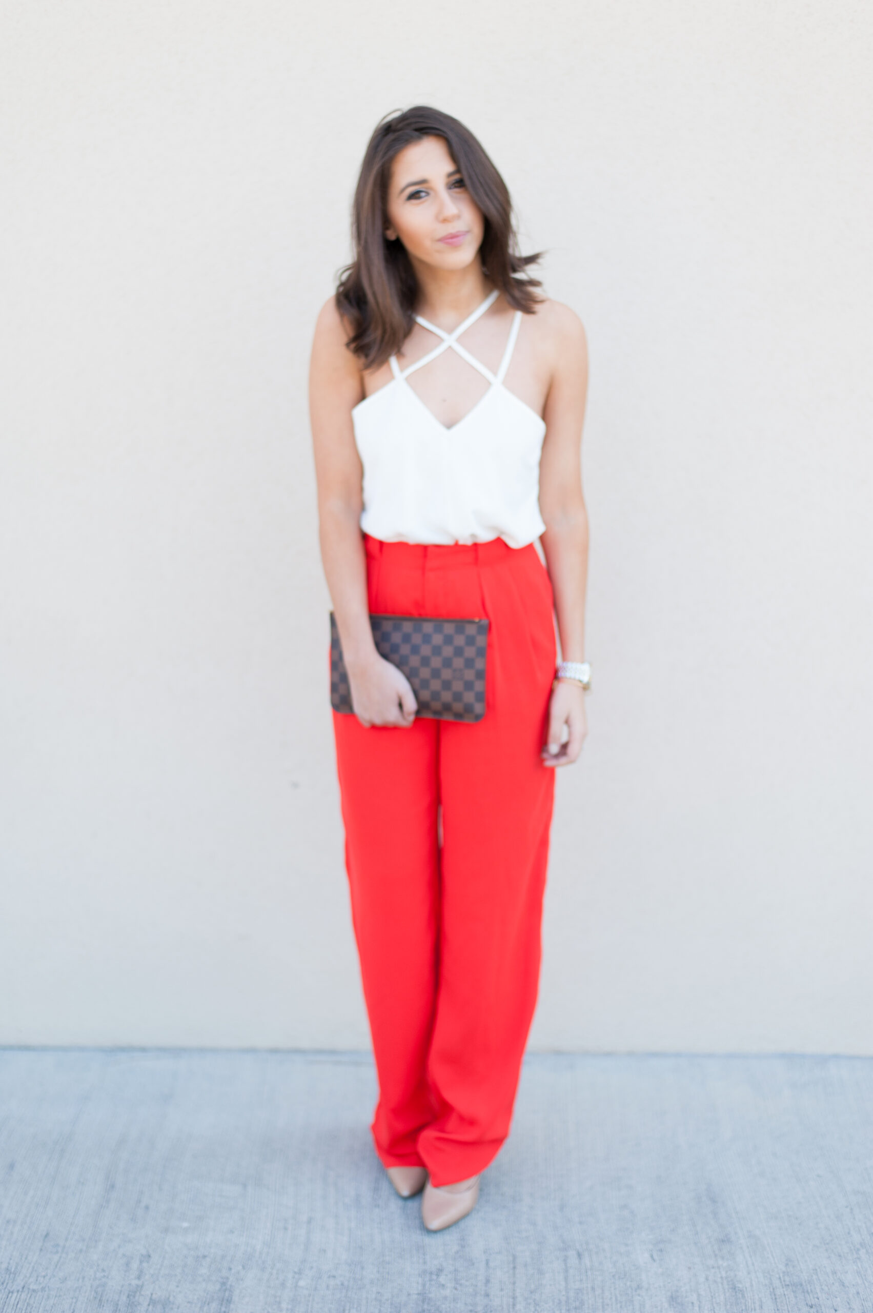 Dress Up Buttercup | Houston Fashion Blog - Dede Raad | Red Wide Leg