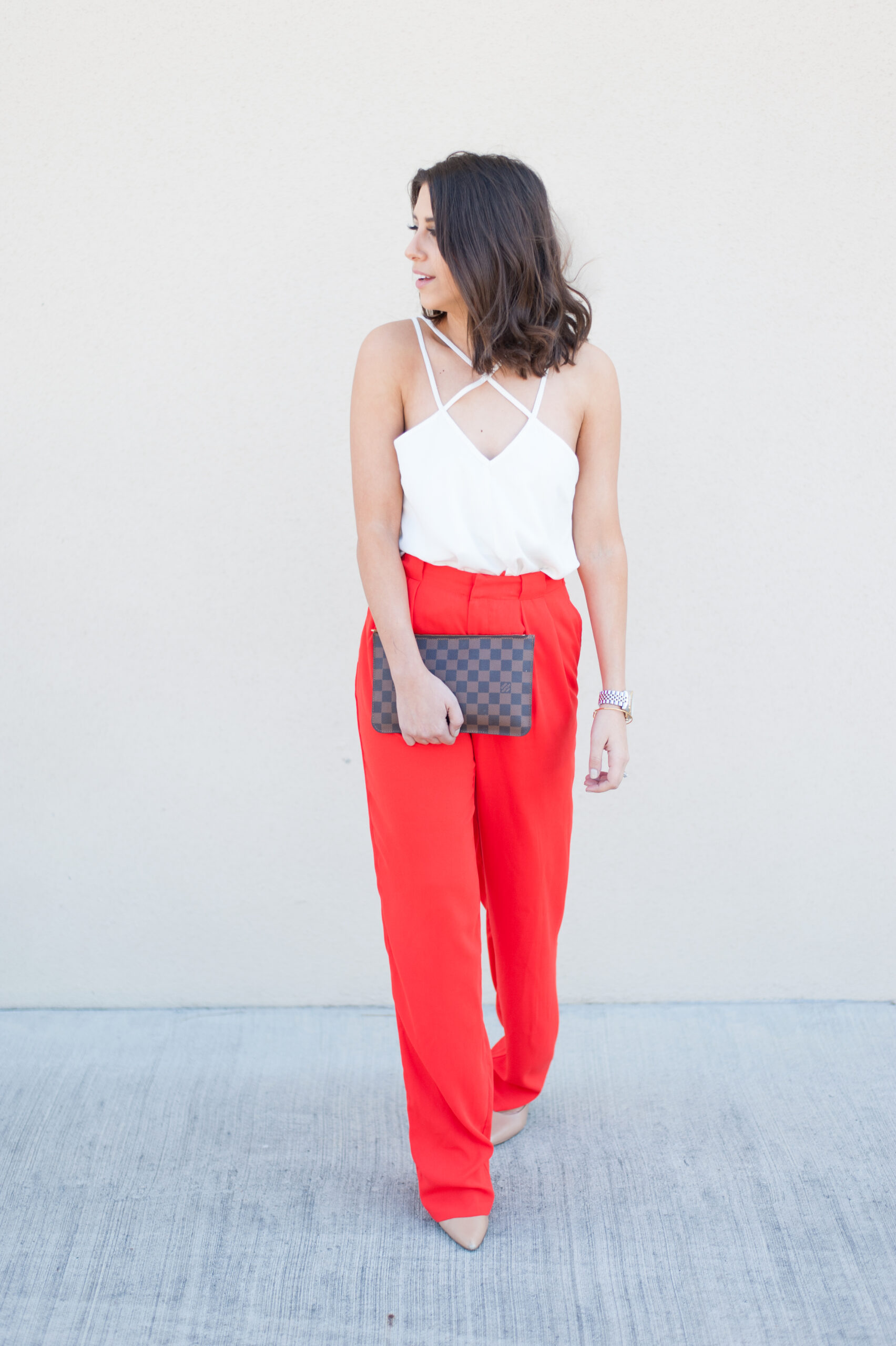 Dress Up Buttercup | Houston Fashion Blog - Dede Raad | Red Wide Leg