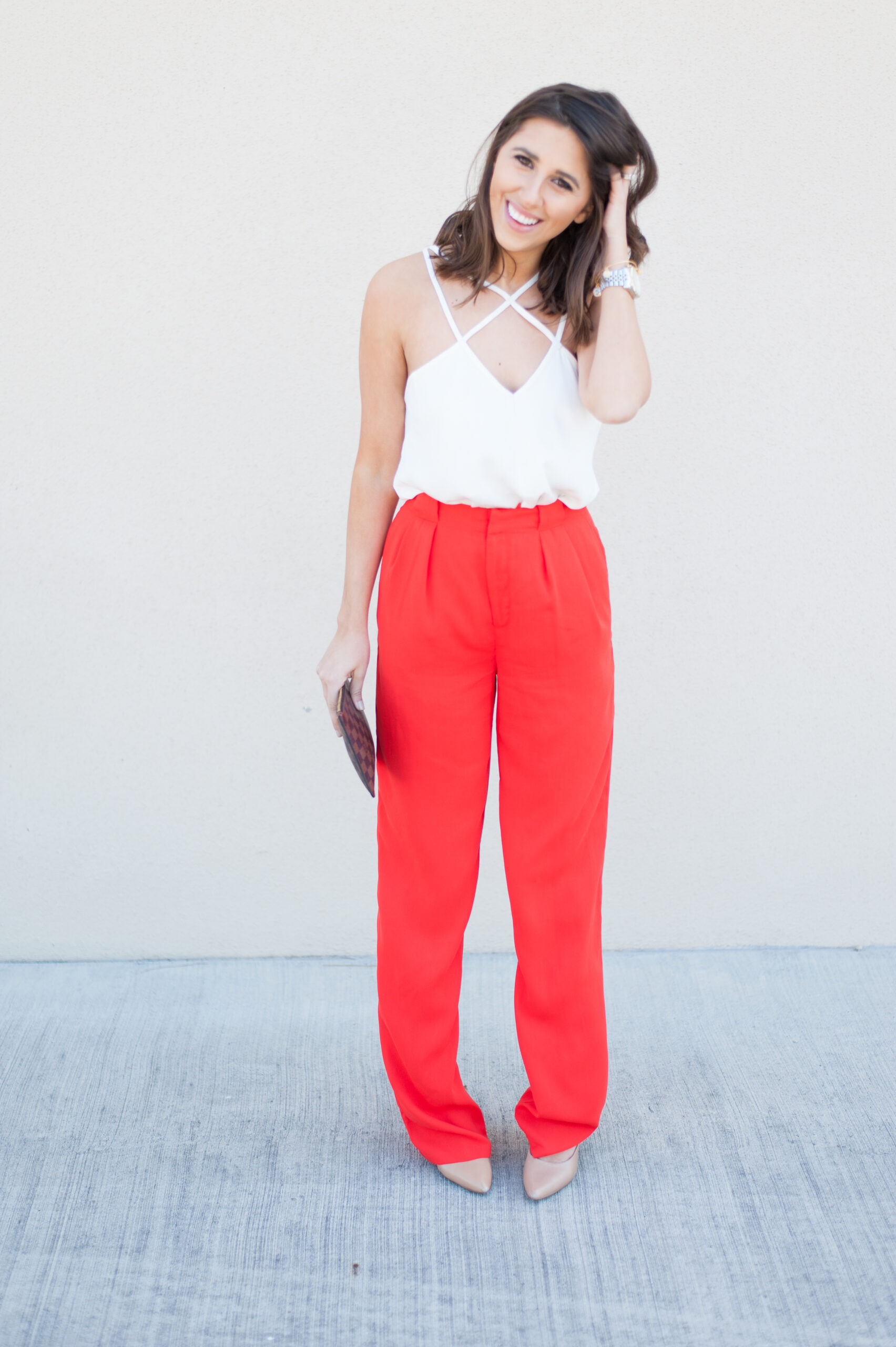 Dress Up Buttercup | Houston Fashion Blog - Dede Raad | Red Wide Leg