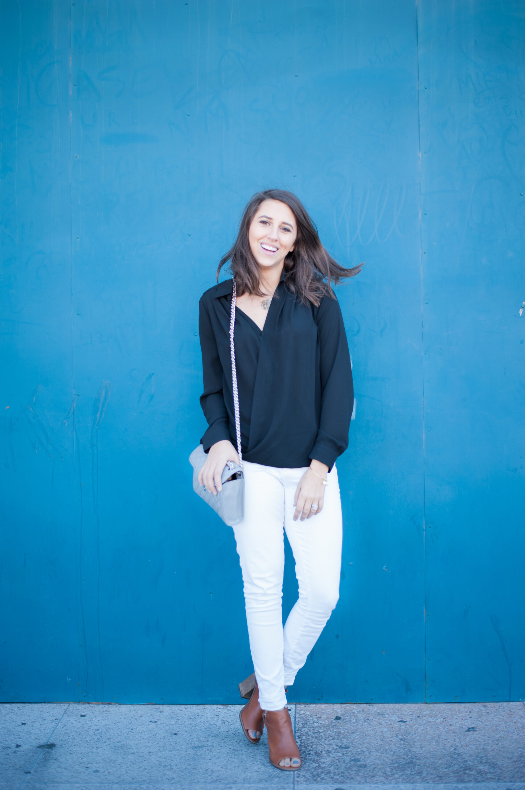 Dress Up Buttercup | Houston Fashion Blog - Dede Raad Slit Long Sleeve