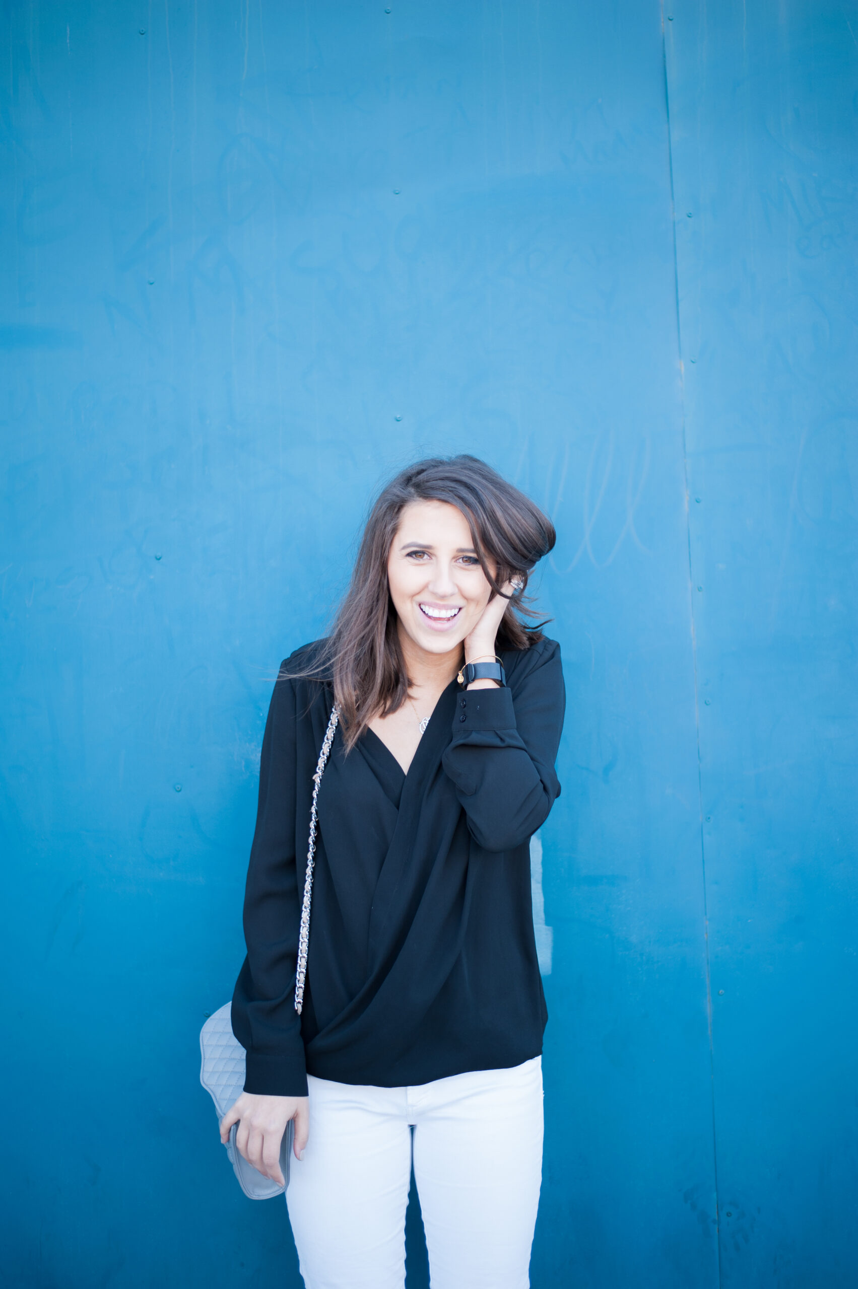 Dress Up Buttercup | Houston Fashion Blog - Dede Raad Slit Long Sleeve